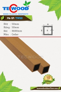 Thanh lam gỗ nhựa TecWood TW50-Cedar