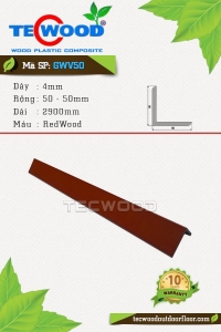 Thanh nẹp gỗ nhựa GWV50 Redwood