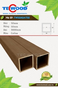 Trụ cột gỗ nhựa TecWood TW50ASA-T50 màu Coffee